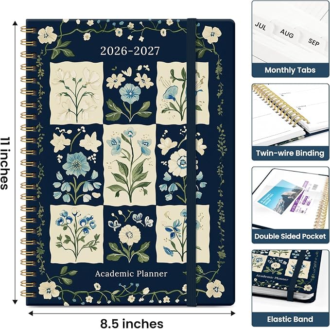 Planner 2026-2027, Academic Monthly and Weekly Calendar Planner - Image 4