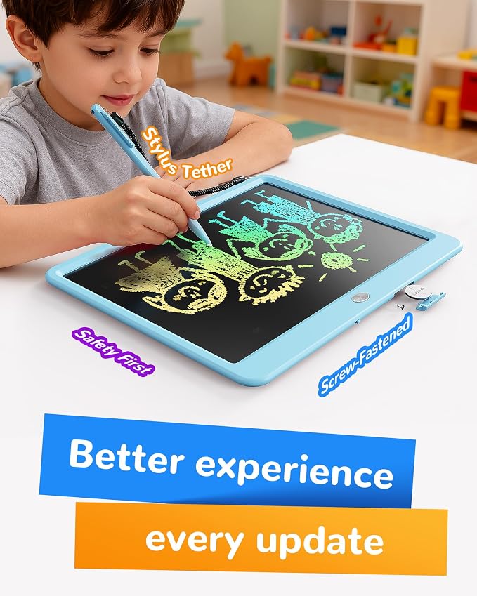 KOKODI LCD Writing Tablet, 12 Inch Colorful Toddler Doodle Board Drawing Tablet - Image 3
