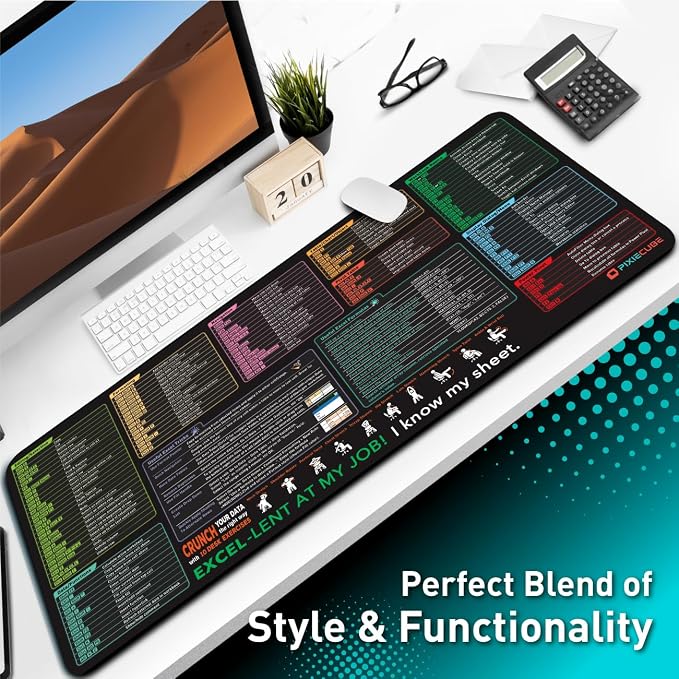 Pixiecube Excel Shortcut Keys Mouse Pad - Image 6