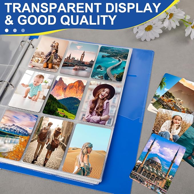 400 Pack Card Sleeves Binder Sheets, 9 Pocket Card Sleeves - Image 5