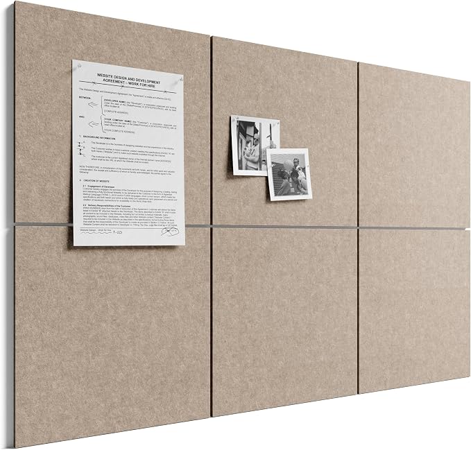 Bumusty Large Cork Board 36" x 24" Alternative by BUMUSTY