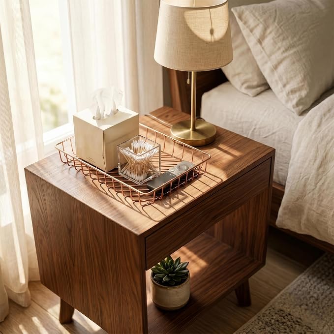 Elegant Gold Wire Desk Tray Organizer - Image 5