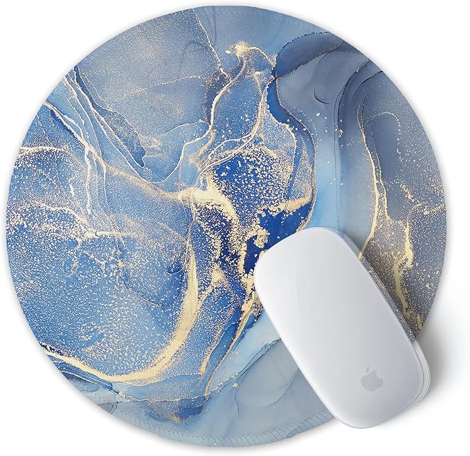 ITNRSIIET Round Mouse Pad with Stitched Edge Premium-Textured Waterproof - Image 2