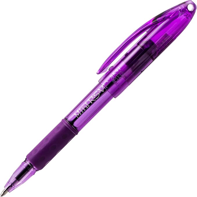 Pentel RSVP Mini Ballpoint Pen, Medium Line, Violet Ink, 12 pack - Image 3