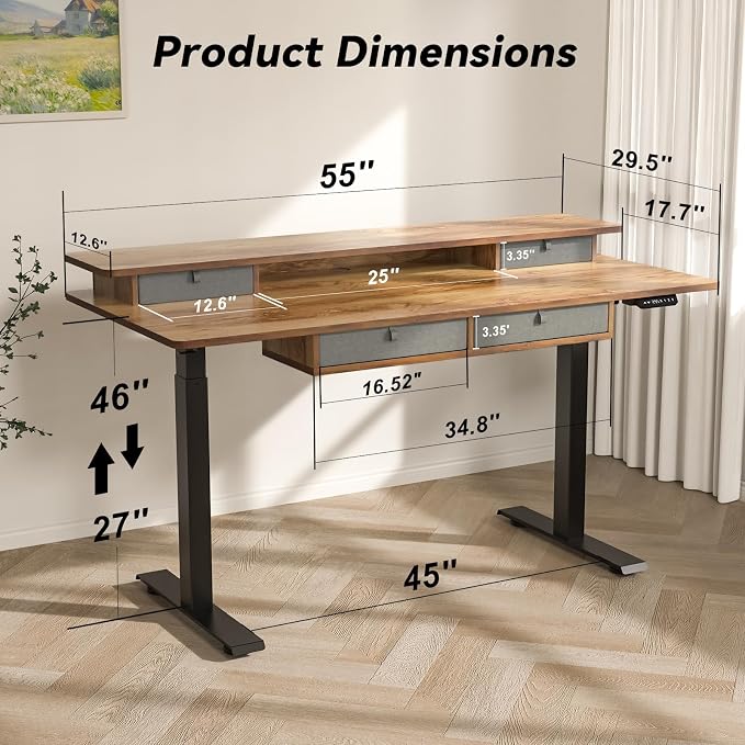 FiCiHi Adjustable Height Standing Desk - Image 3
