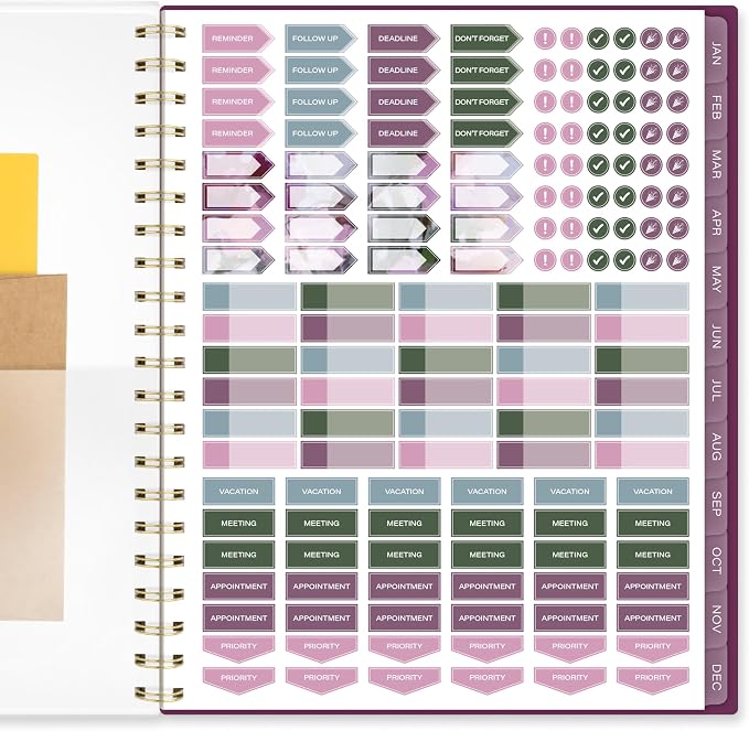 Mead Cambridge 2027 Planner, Weekly & Monthly, 8.5" x 11", Blush Blossom - Image 7