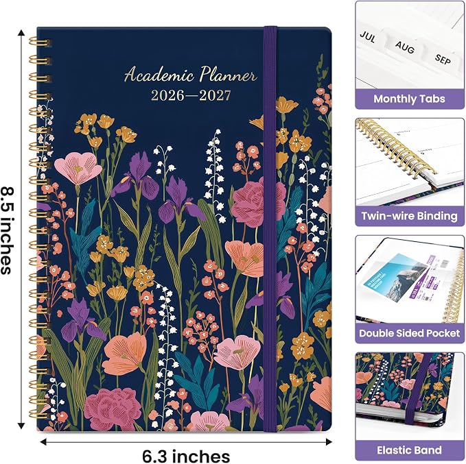 Planner 2026-2027, Academic Year Monthly and Weekly Calendar Planner, Jul 2026 - Image 4