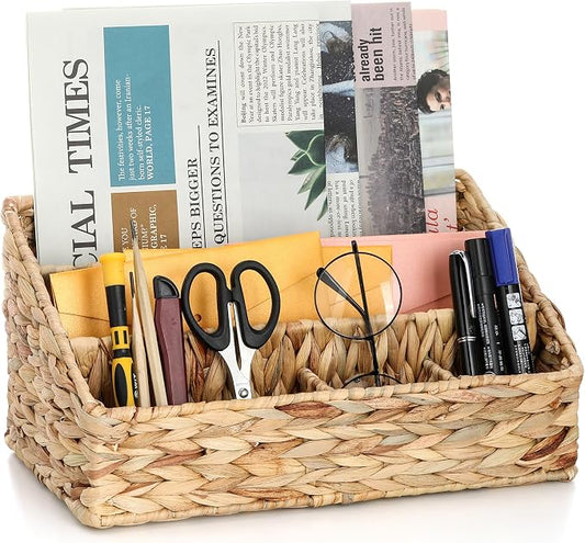 Boershun Desk Organizer – Countertop Mail Organizer, Magazine Holder, Boho by BOERSHUN