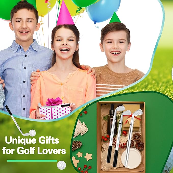 48 Pieces Golf Clubs Pens Golf Ballpoint Pens Golfing Pen Bulk Funny Props for Students Boss School Office Stationery Supplies-DeskLoop Office