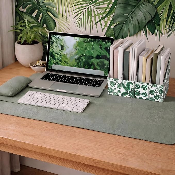 AmazingSpark Set of 4 Monstera Magazine Holder Decorative Foldable Magazine - Image 5