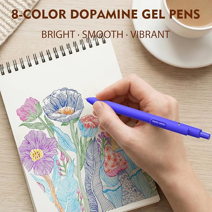 Hiacry 8Pcs Colorful Gel Pens - Image 8