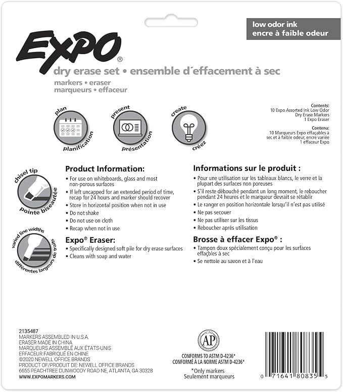 EXPO Low Odor Dry Erase Marker Starter Set - Image 7