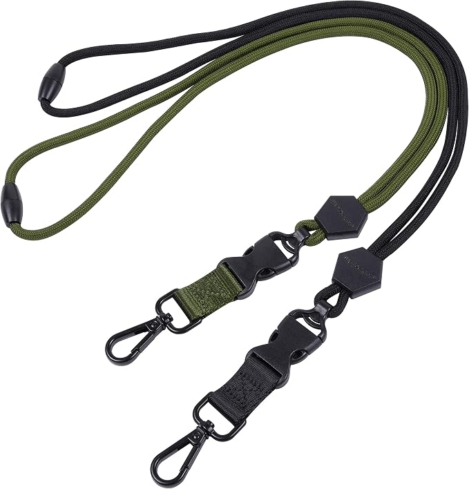Wisdompro 2 Pack of 23 inch Durable Round Cord Heavy Duty Lanyard by Wisdompro