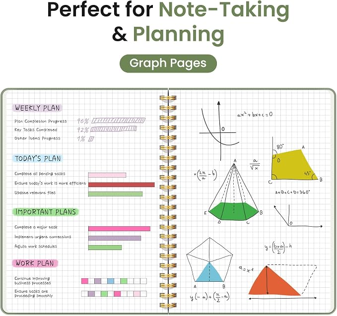 Taja Graph Spiral Journal Notebook - Image 3