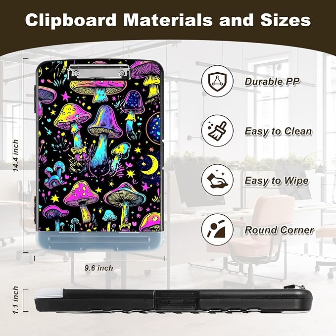 Clipboard with Storage, Nursing Clip Board 8.5 x 11 Storage Organization Box - Image 2