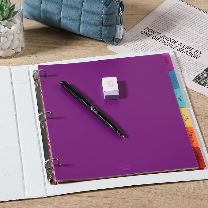 Mr. Pen- Dividers for 3 Ring Binder, 2 Sets, 6 Pack/Set, Binder Dividers - Image 7