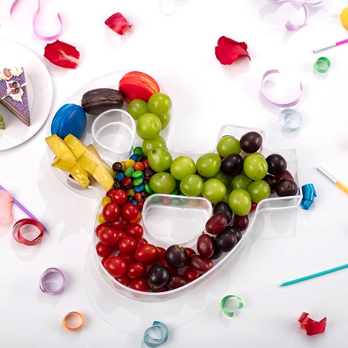 11" Clear Acrylic Letter & Number Charcuterie Tray-Reusable Fillable Alphabet - Image 2