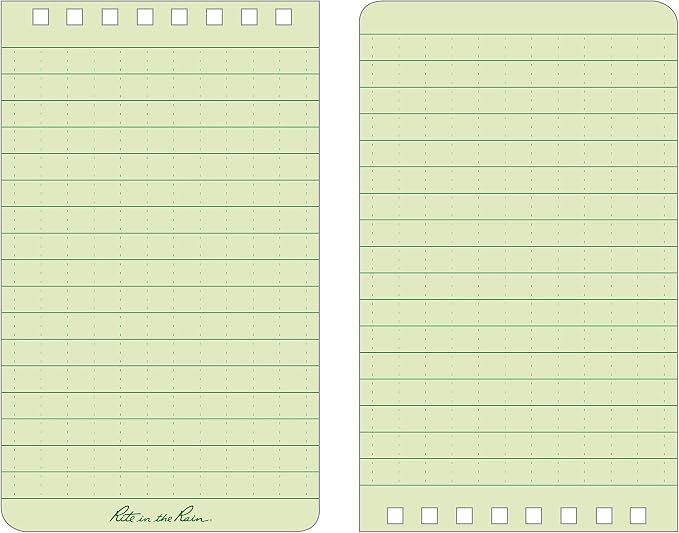 Rite in the Rain Weatherproof Top Spiral Notebook, Universal Pattern, 3 Pack - Image 3