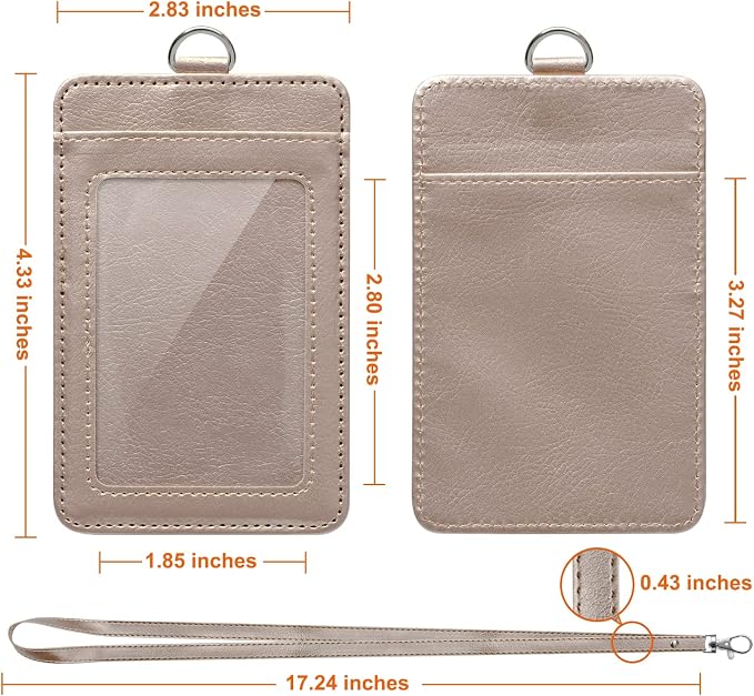 PU Leather ID Badge Holder, Life-Mate ID Badge Holder - Image 5
