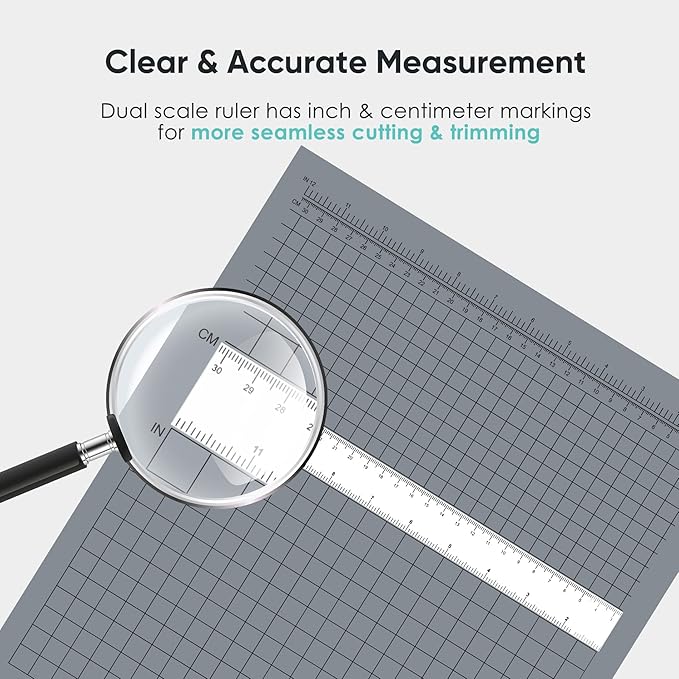 Paper Cutter, A4 Paper Trimmer with Safety Guard, 12" Cut Length Paper Cutting Board, Guillotine Trimmer with 16 Sheets Capacity, Paper Slicer for Scrapbooking Craft, Coupon, Label, Cardstock-DeskLoop Office