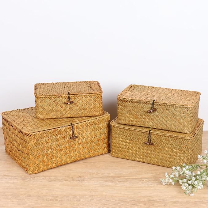 FEIALNDUO Wicker Shelf Baskets - Image 7