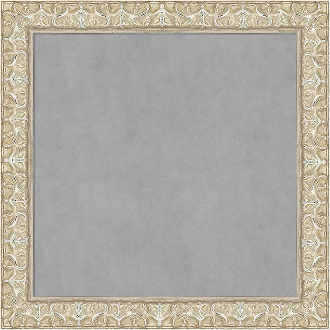 Amanti Art Silver Framed Magnetic Board 14x14 X-Small Vision Board by AmantiArt