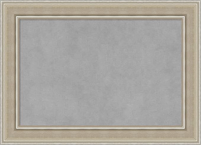 Amanti Art Silver Framed Magnetic Board 16x22 Small Vision Board by AmantiArt