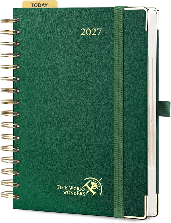 POPRUN 2027 Daily Planner One Page Per Day, 5.75" x 8.5", Calendar Book from by POPRUN