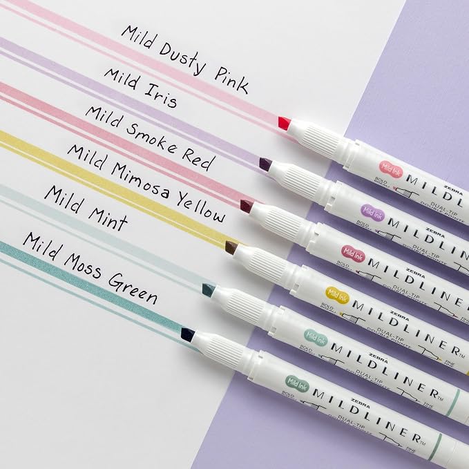Zebra Pen Mildliner Dual-Tip Highlighter Marker Set, Broad and Fine Point Tips - Image 3