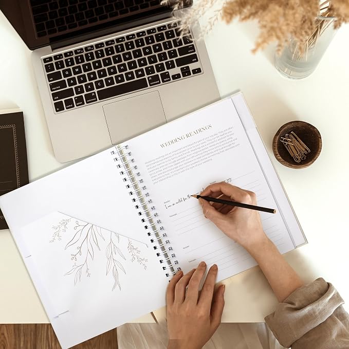 Beautiful Minimalistic Wedding Planner Book and Organizer - Image 7