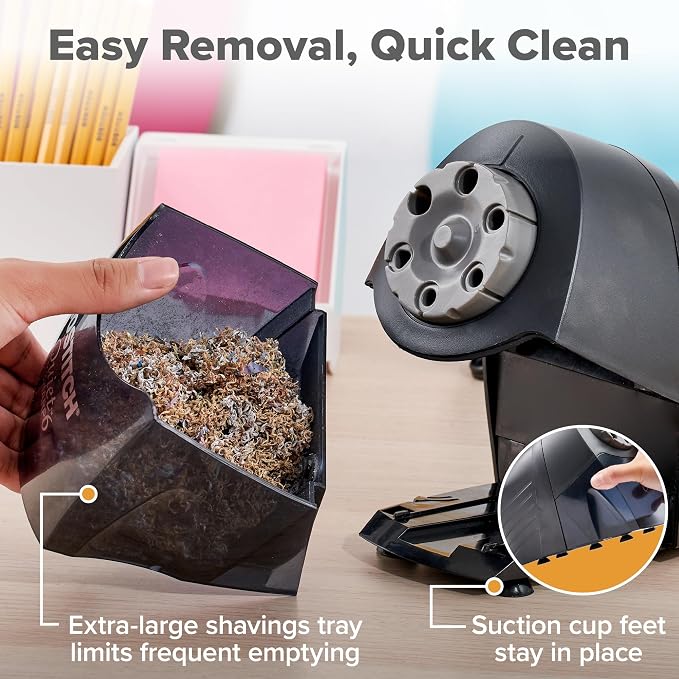 Bostitch Office Electric Pencil Sharpener, Heavy Duty Classroom Sharpener - Image 6