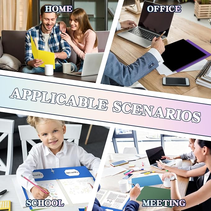 8 Packs Pocket File Folders, File Folders - Image 4