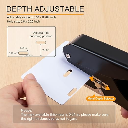 MyLifeUNIT 2-Pack Badge Hole Punch, Slot Puncher - Image 4