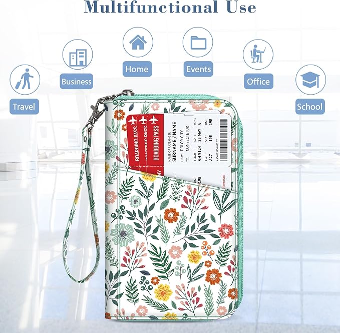 Fintie Family Passport Holder Wallet, RFID Blocking Travel Document Organizer - Image 5