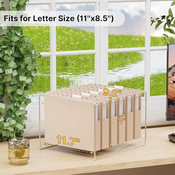 XINGIA Hanging File Folders Letter Size, Heavy Duty 1" Expanding Hanging File - Image 2