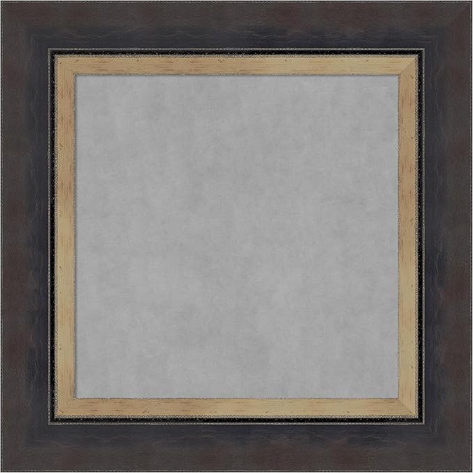 Amanti Art Black Framed Magnetic Board 17x17 X-Small Vision Board by AmantiArt