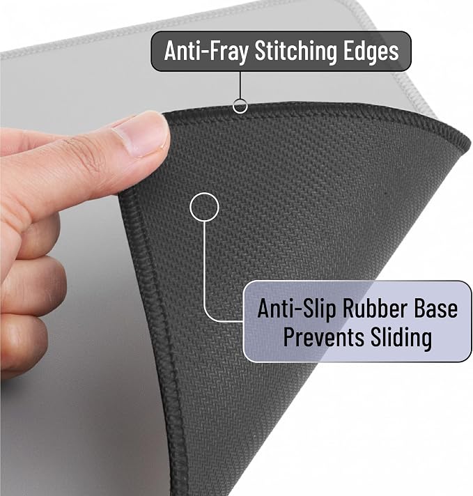 Mr. Pen- Mouse Pad with Anti-Fray Stitched Edges, 12.5"x 10.5", 2 Pack | Cool - Image 3