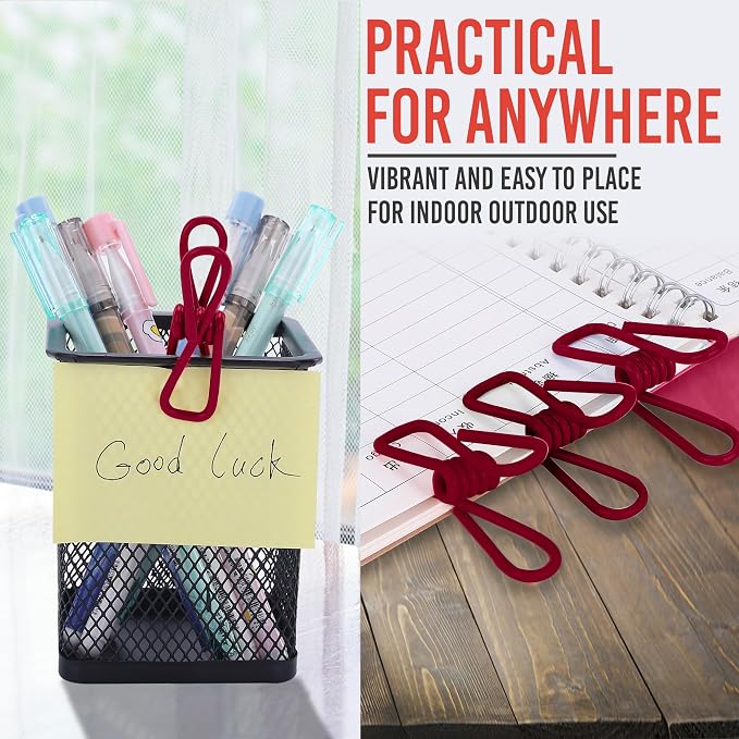 30 Pack Red Chip Bag Clips for Food - Image 4