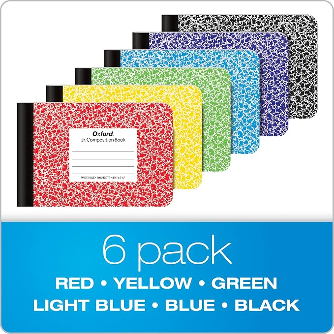 Oxford Composition Mini Notebooks, Cover Colors Vary, Wide Ruled Paper - Image 7