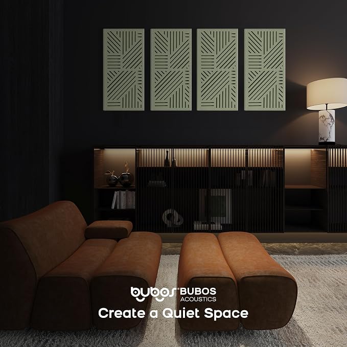 BUBOS 4 Pack Thickened Acoustic Panels, 23.6''x11.8'' Self-Adhesive Sound - Image 6