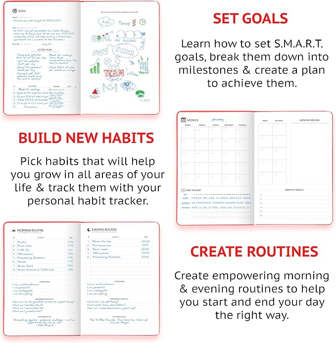 Wyze Planner Undated Daily Planner – 1-Year B5 Productivity Organizer - Image 3