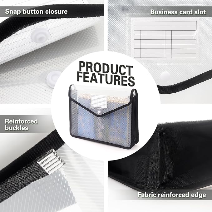 Plastic Expanding File Folder, Transparent envelopes - Image 4