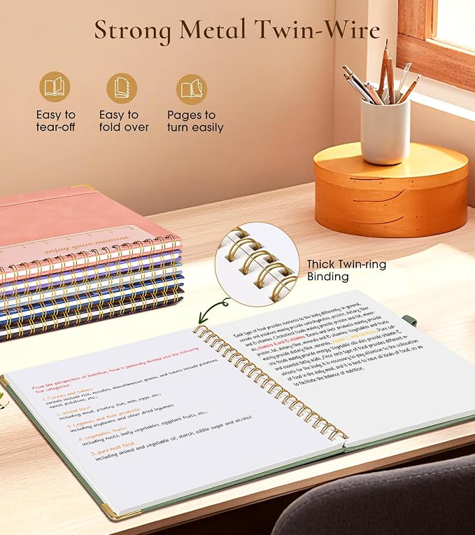 Blank Spiral Notebook Journal 8.5” x 11”, A4 Large Hardcover Sketch Book - Image 6