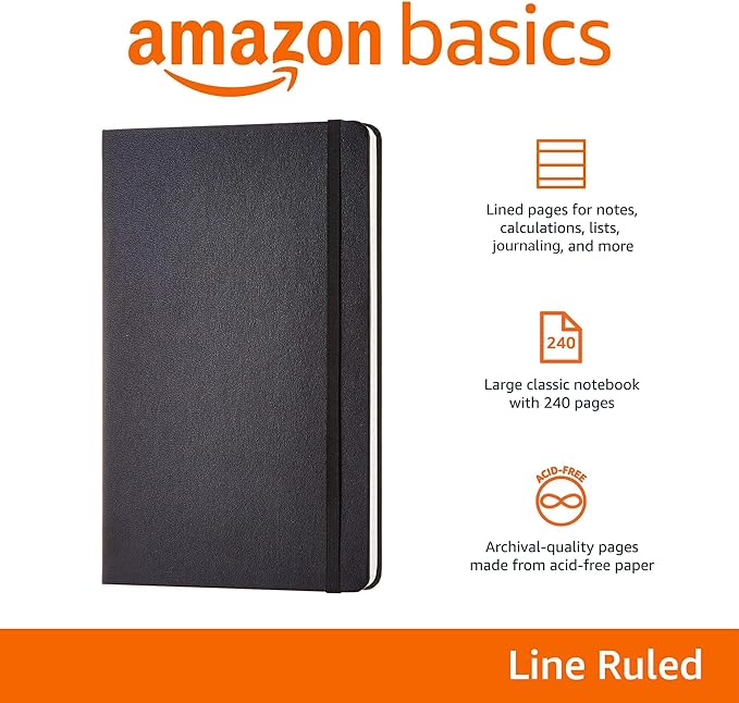 Amazon Basics Classic Lined Writing Notebook - Image 2