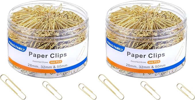 FUDAO FAMILY Assorted Sizes Paper Clips by FUDAOFAMILY