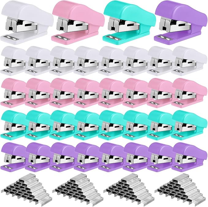 Fainne 60 Pcs Mini Stapler Bulk by Fainne