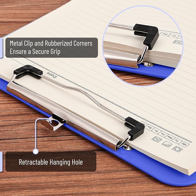 Mr. Pen- Plastic Clipboard, 12.5" x 9", 2 Pack, Surf Blue Clipboard Plastic | - Image 3