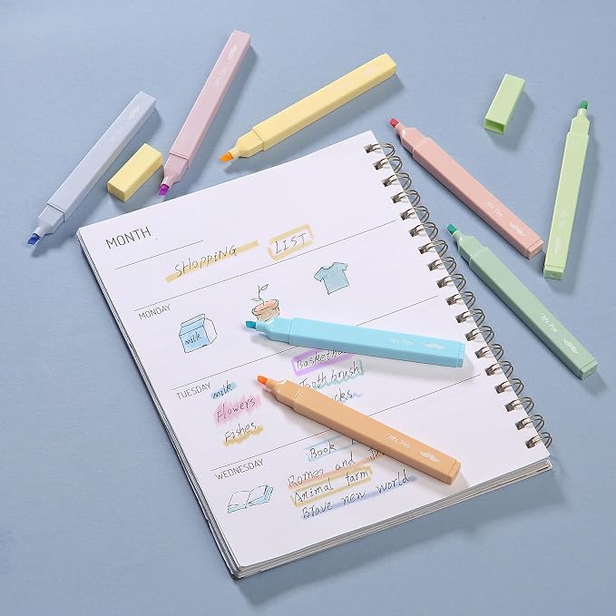 Mr. Pen- Aesthetic Highlighters No Bleed, 8 Pack, Cute Highlighters Assorted - Image 8