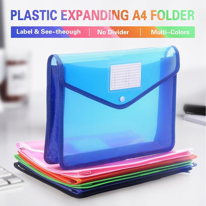 Plastic Expanding File Folder, Transparent envelopes - Image 3