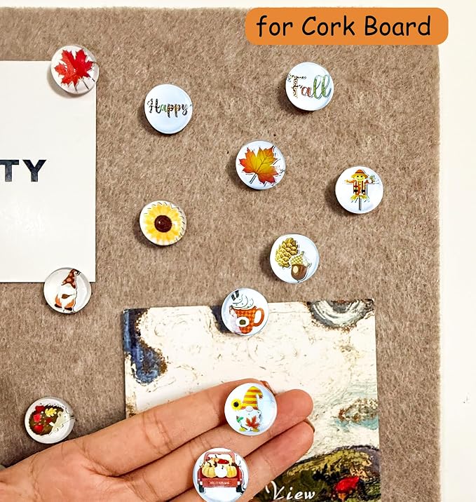 Thumb Tacks 24Pcs Thanksgiving Decorative Pushpins - Image 5